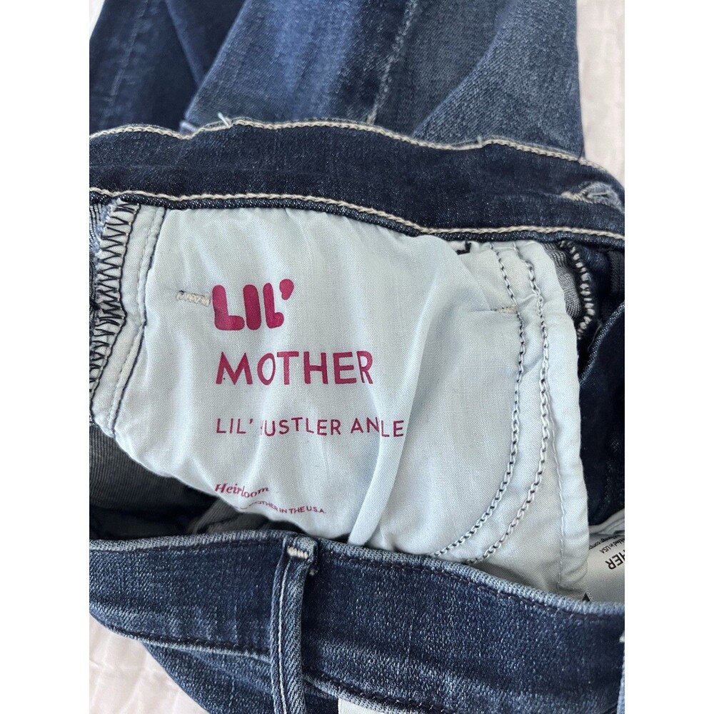 MOTHER Petite The Lil Hustler Ankle Jeans Heirloom Wash Size 25 EUC - Picture 8 of 8